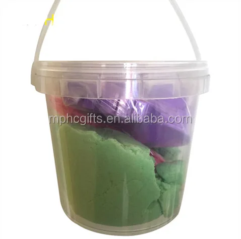 
Factory Audited Children DIY Magic Modeling Sand 600g Color Sand pack in plastic container with Castle Moulds and Tools 