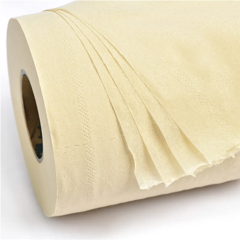 Organic Cheap Unbleached Bamboo Pulp Toilet Paper
