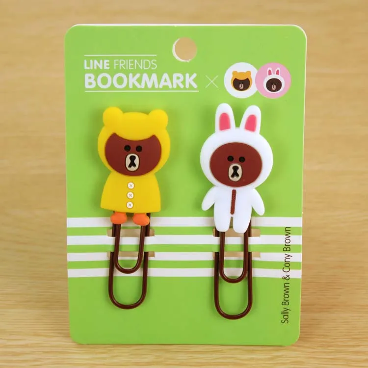 
customized cheap soft pvc rubber paperclip / rubber book mark /book clip 