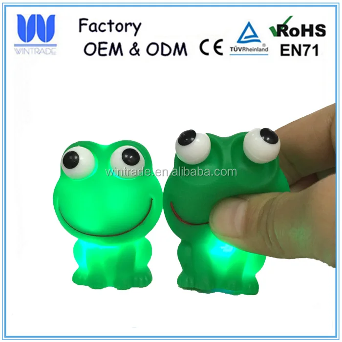 Soft Plastic Popeyes Frog Eyes Pop Out Squeeze Toys Led Popping Animals toy