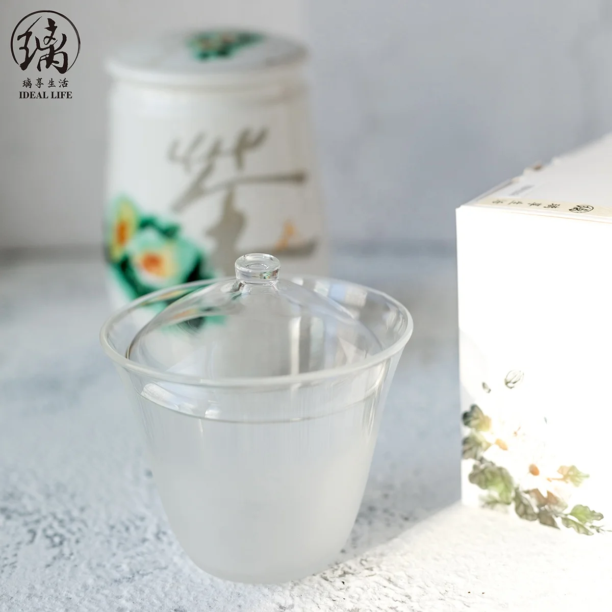 
Satisfactory after sale service cup and saucer transparent glassware 