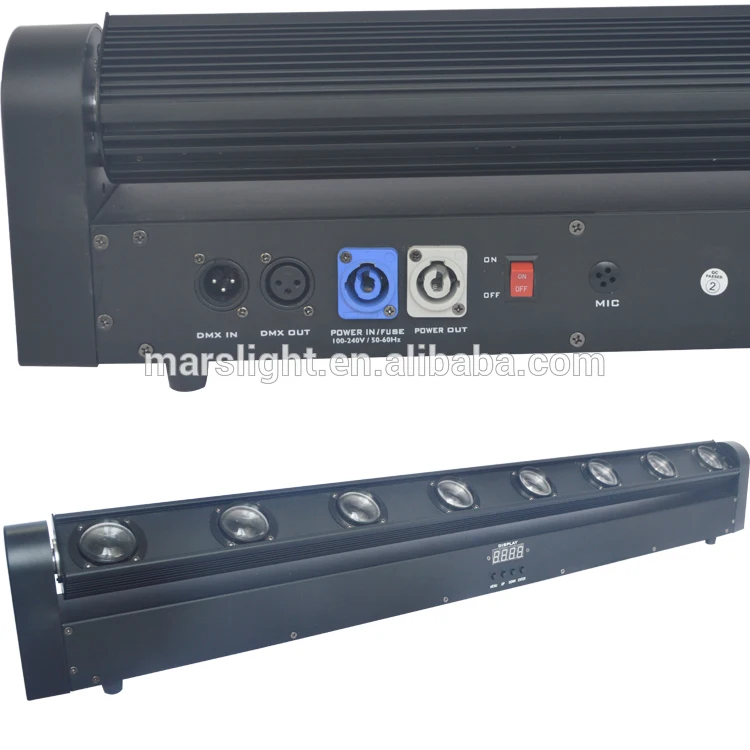 Moving head bar 8pcs 10W beam moving head light sweeper led hanging bar wall washer dj lights