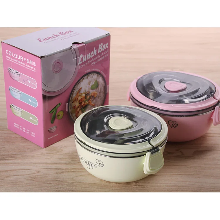 WHEAT Stainless Steel Vacuum Lunch Box Insulated Jar Food Container Hot Cold Thermos 1.2L