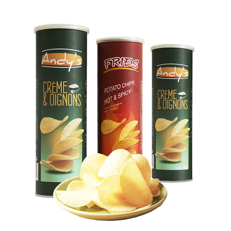 Snack foods Cheese flavor potato chips