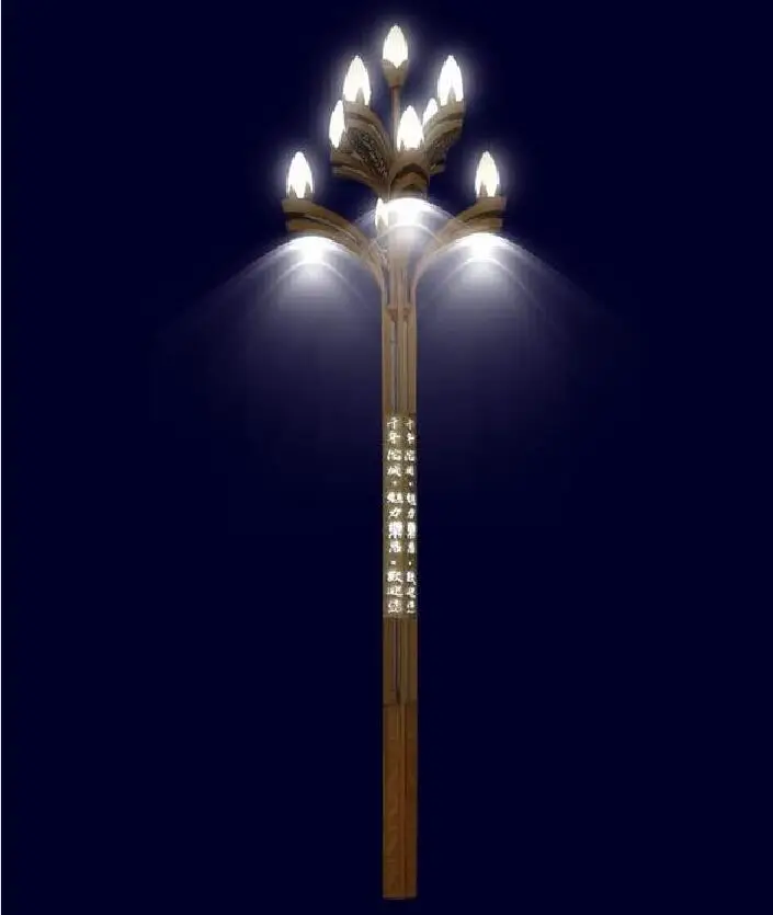 Outdoor Fancy Decorative Led Street Light Pole