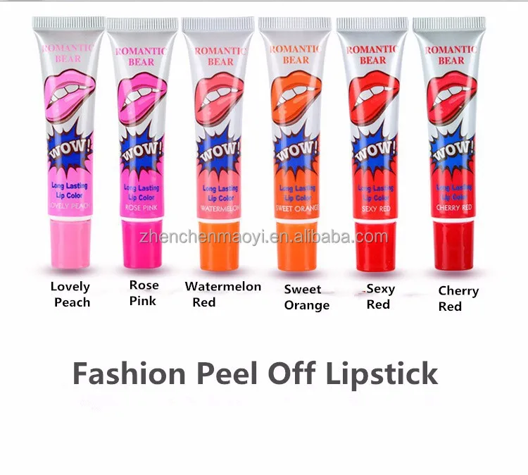 Professional Romantic Bear Cheap Magic Matte Long Lasting Waterproof Peel Off Lipstick Lip Gloss