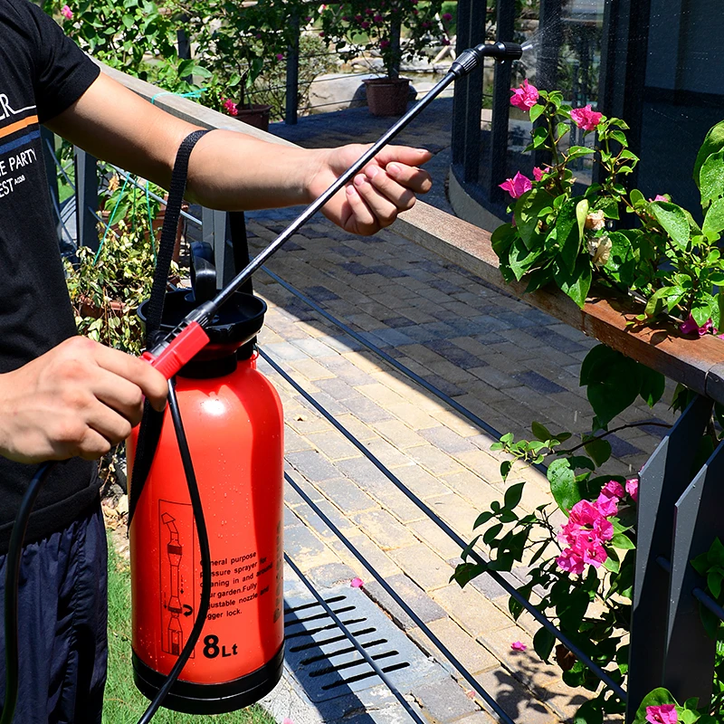 8L Single-shoulder Garden Manual Pressure Sprayer