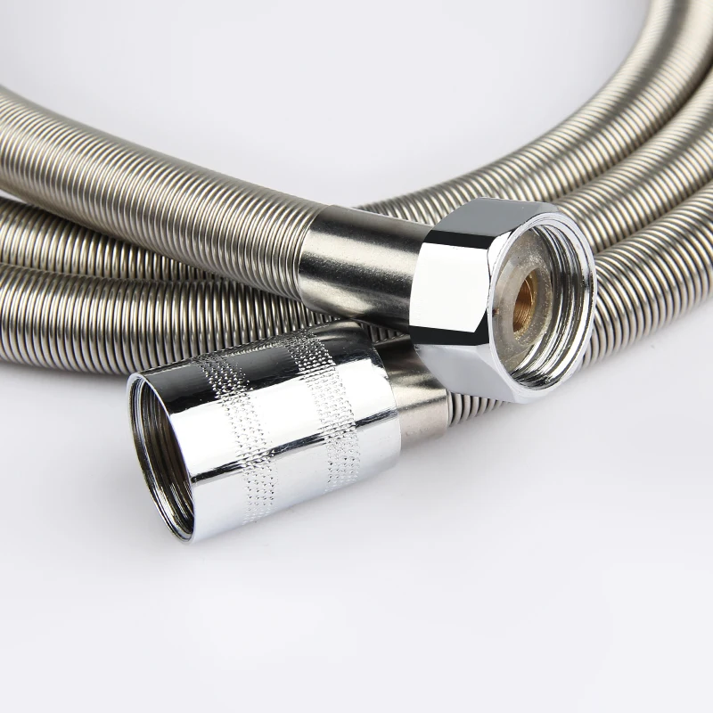 Stainless Steel  Luxury Spring Flexible Shower Hose with EPDM Inner Tube