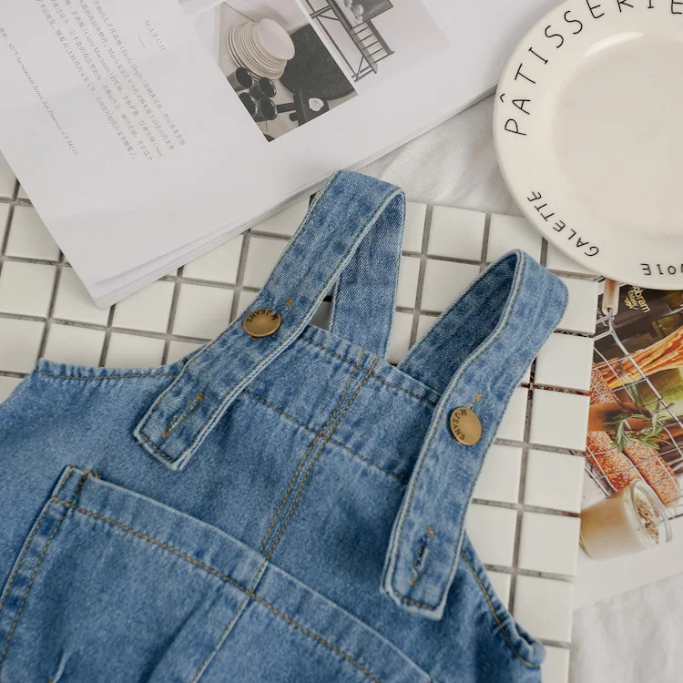 Эксклюзивные детские джинсовые короткие брюки Ivy10004G, модные джинсовые комбинезоны, детские летние брюки