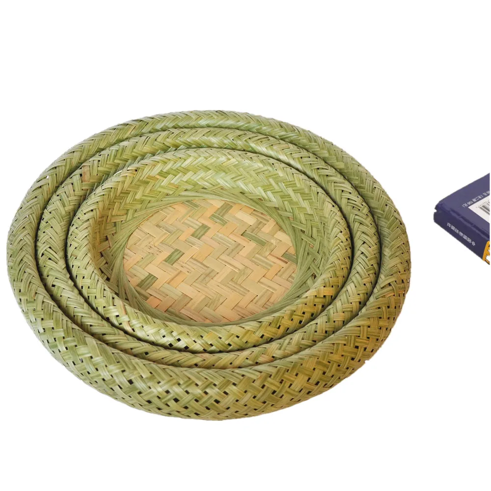 
Eco-friendly Natural Manual Bound Bamboo Sieve Bamboo Basket Bamboo Food Basket 