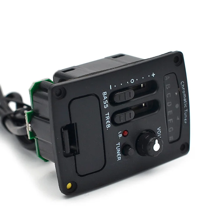 High quality 2-Band Ukulele Preamp Equalizer Pickup with Tuner
