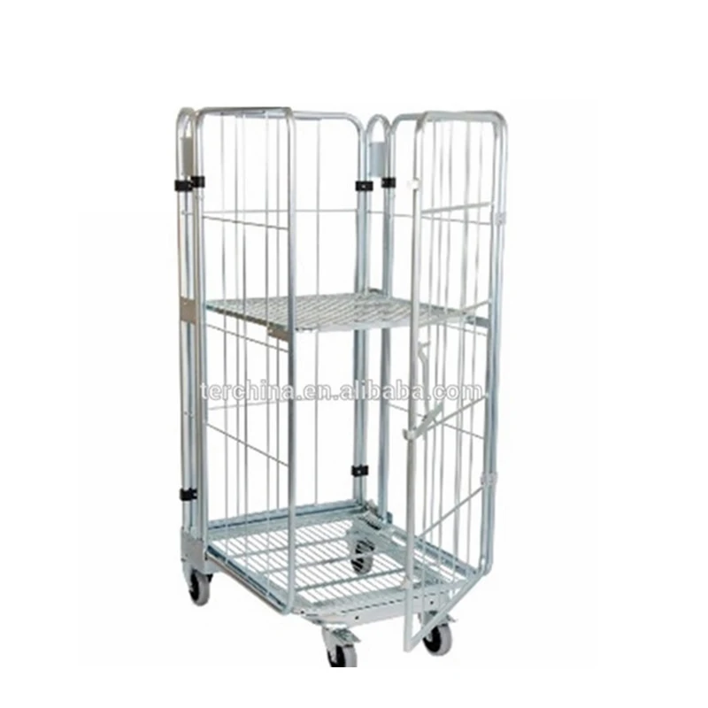 
Meat Logistics Material Handling Trolleys Roll Cage 