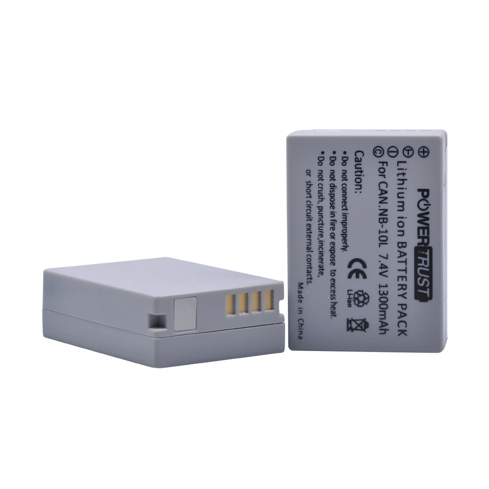 Wholesale 7.4V 1300mAh NB-10L NB10L NB 10L Batteries for Canon G1X G15 G16 SX40HS SX50HS SX60HS SX40 SX50 SX60 HS Bateria