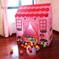 Fun Tent for Kids Plastic Playhouse Girl City House Kids Secret Garden Pink Play Tent Pink