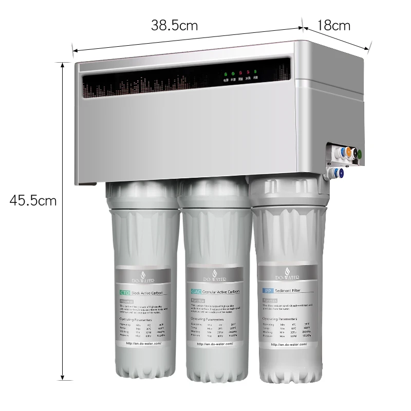led TDS display manual reverse osmosis water filtration system/filter cartridge made in taiwan