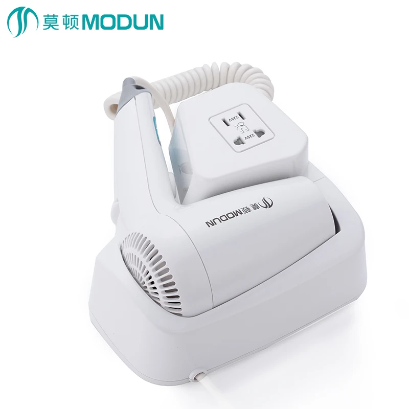 MODUN Restroom Used  Plastic 1200W Hotel Hair Dryer With Socket