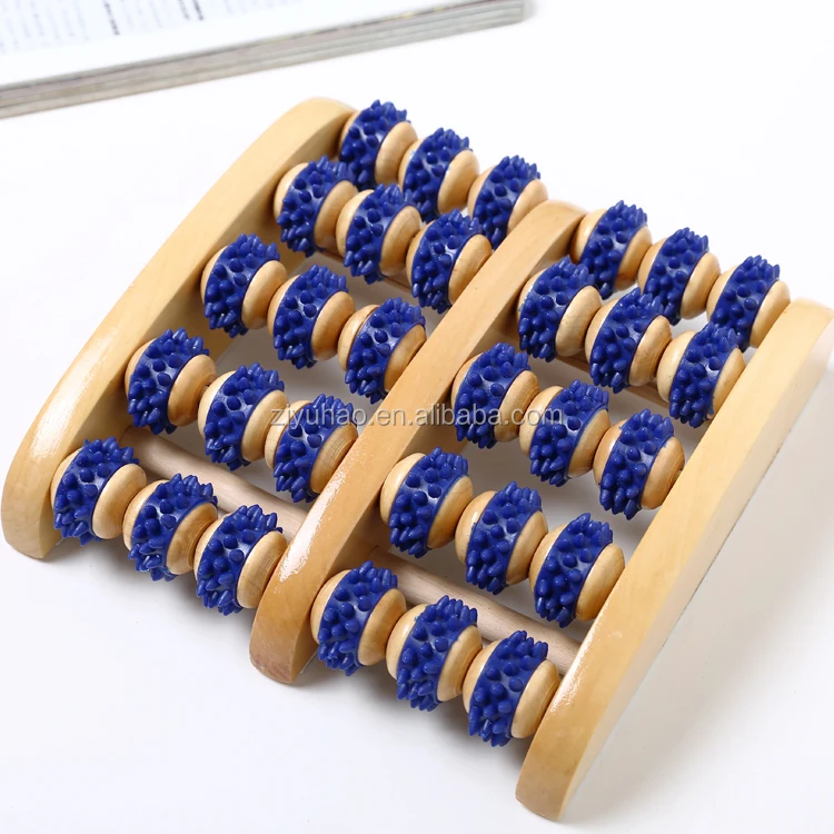 Wholesale Hot Selling Wooden Foot Massager Wooden Roller Stress Relief Body Massager