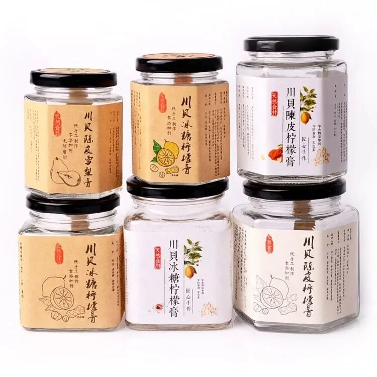 Custom Self Adhesive Plastic Food Container Labels Private Printing Honey Jar Labels Stickers