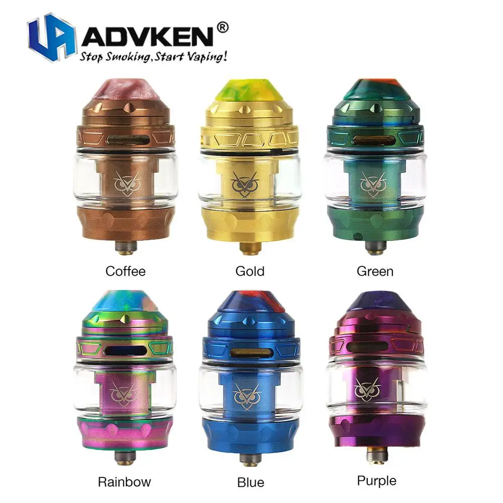 
4ml Standard Edition replacement glass tube Advken OWL tank atomizer 25mm diameter advken owl mesh tank for sale 