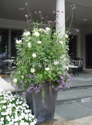 Large slate fiber clay planter