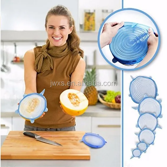 
Household Food Lid, Food Bin Lid Domestic,Reusable Food Lid Silicone 
