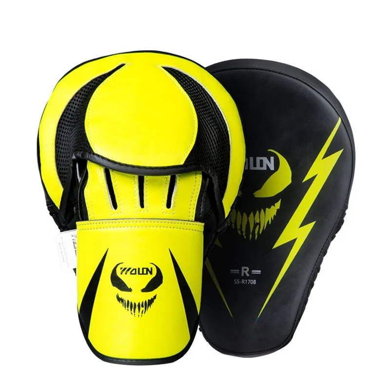 yellow Boxing Strike Curved Arm Pad Focus  Punch Shield