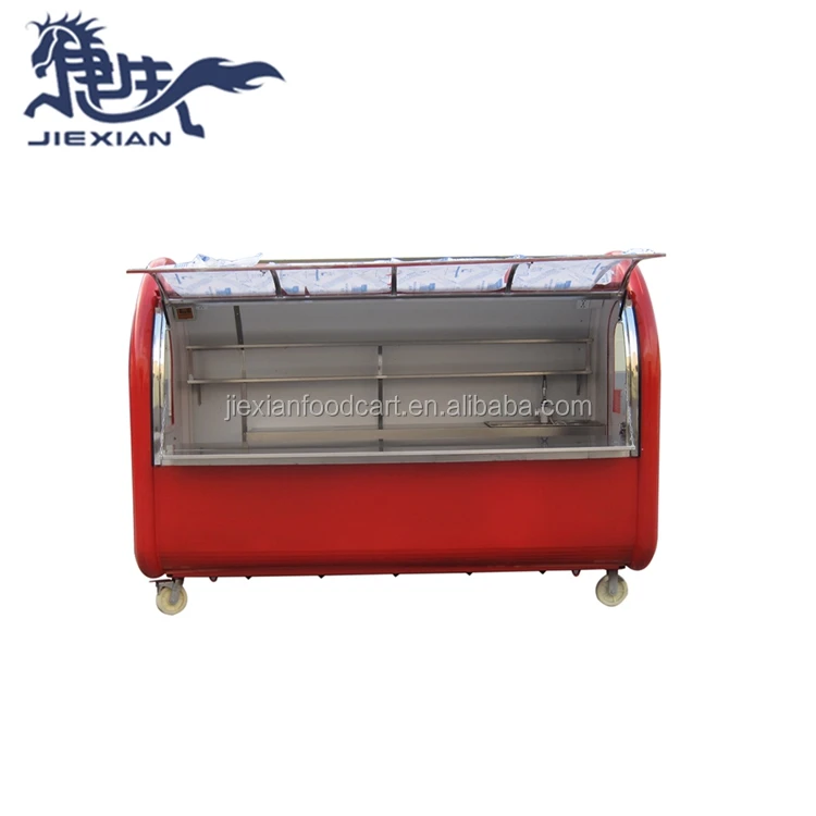JX-FR280A Outdoor mobile food trolley carts for sale