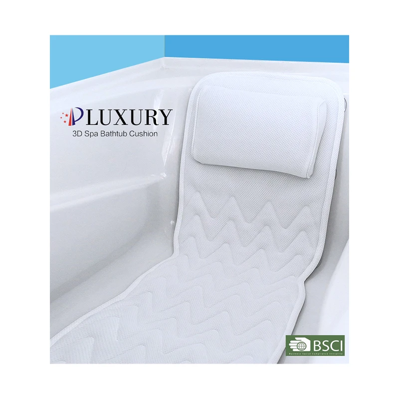 Patented product  hot sale environmental protection soft anti-slip bath mat with pillow