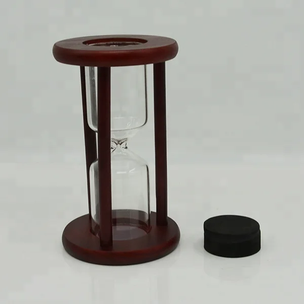 Wood Refillable Hourglass Empty Sand Timer Hourglass