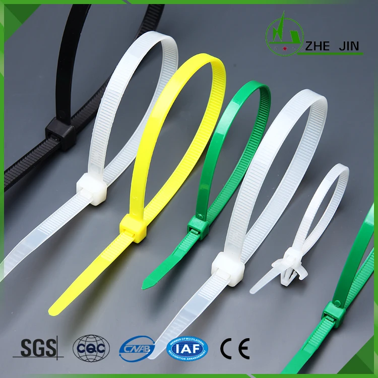 Zhe Jin 100% Nylon Recycled Colorful Self-locking Cable Ties