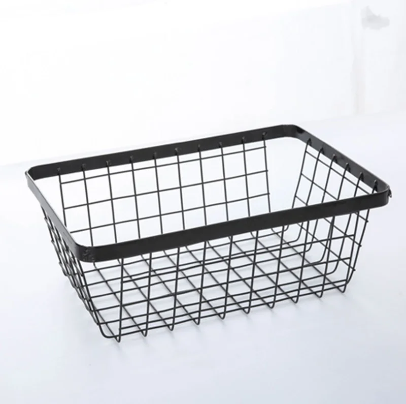 Kitchen Accessories Online  Shopping  Metal Wire Cotton liner Storage Basket Bin