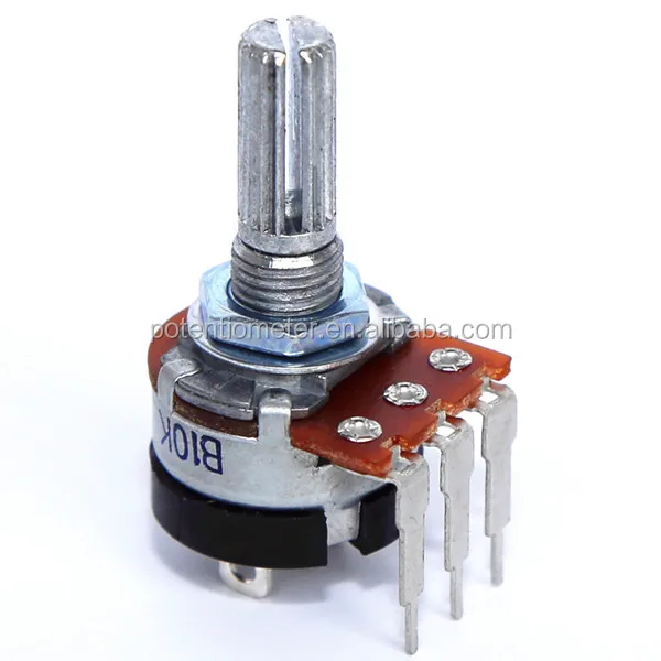 16mm linear potentiometer with switch 10k rotary potentiometer with switch