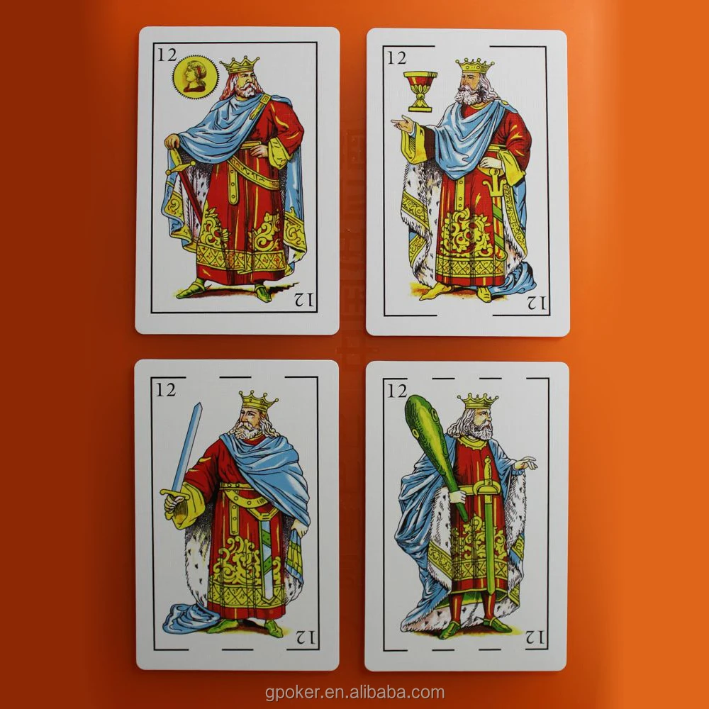 
Blue core paper Spain promotional playing cards 