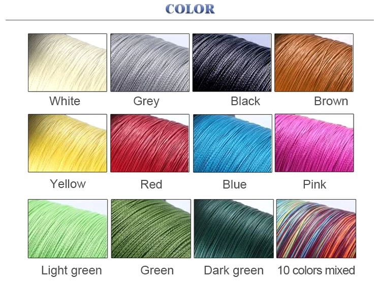 Lureking 100% PE 4 Strand Braided Fishing Line, Braided Fishing Line 6lb 20lb 50lb