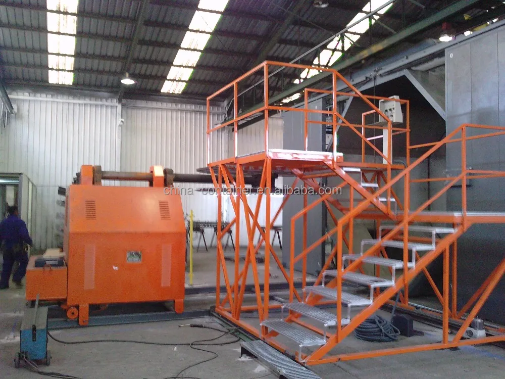 
4m automatic shuttle rotational molding machine 