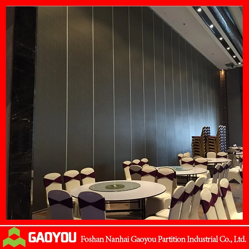 Soundproof folding partition and sliding walls operable movable door for office to divide the room