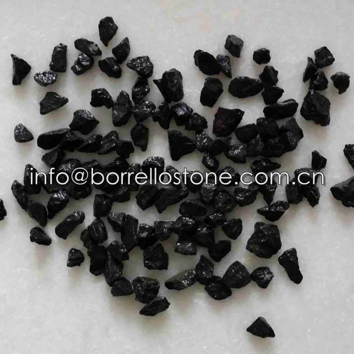 
decorative crushed black basalt gravel for garden 