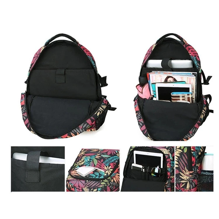 Customized Multifunct Girls School Bag, Wholesale Big Student Backpack Mochilas Escolares