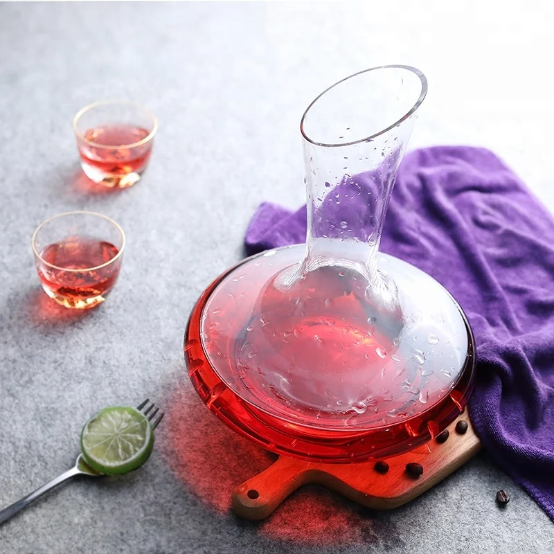 Hand Blown Cheap Clear Wine Accessories Custom Crystal Glass Wine Decanter
