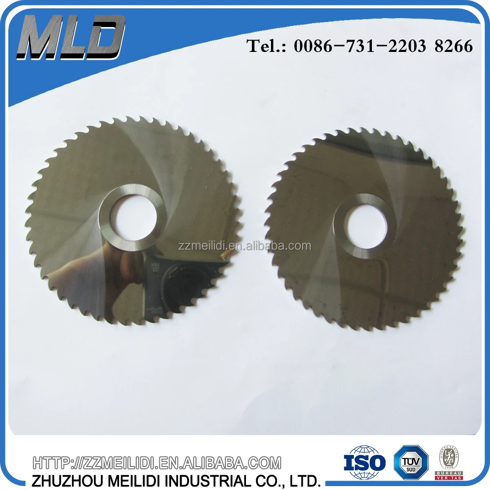 Customized Tungsten Carbide Polyester Round Knife Blade, Rotary Disc Cutter Blade