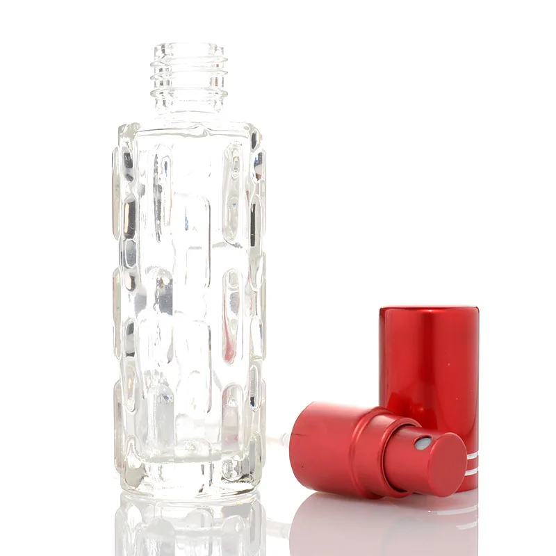 
empty cylinder 15ml crystal glass bottle for Perfume 