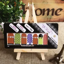 Fashion Black Dots Nail Arts Nail Stickers 14 pcs/set Waterproof Nail Decals Art Sticker Gel Polish French Manicure