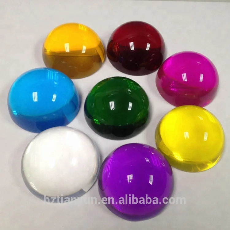 
Color glass half ball / glass half sphere / clear half ball 