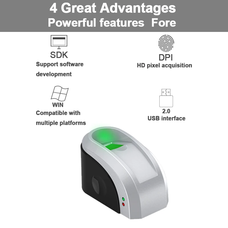 Eseye Biometric Finger Print Scanner Biometric USB Fingerprint Reader With Sdk