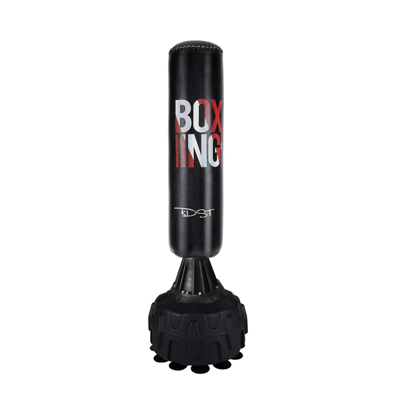 
2021 customized LOGO natural ruber connector punching bag boxing training bag with good elasticity 