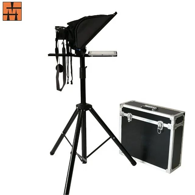 
2020 Best popular 15 inch portable teleprompter suitable for Ipad tablet and smartphone 