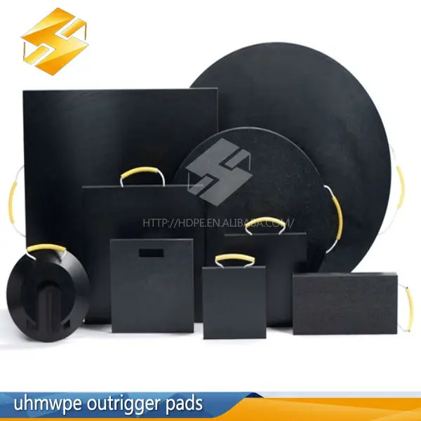 UHMWPE Outdoor Crane Protection Mat / Outriggers Pads / Temporary Roadways