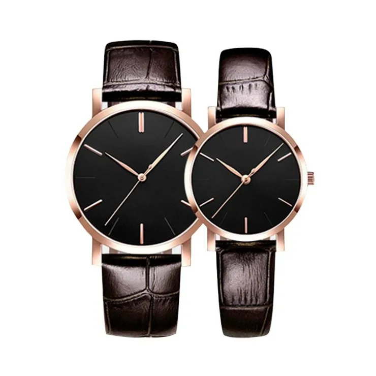 OEM Men and Women Wrist Watches Custom Logo Quartz Movement Wristwatches Design  New Style Couple Tungsten Watch