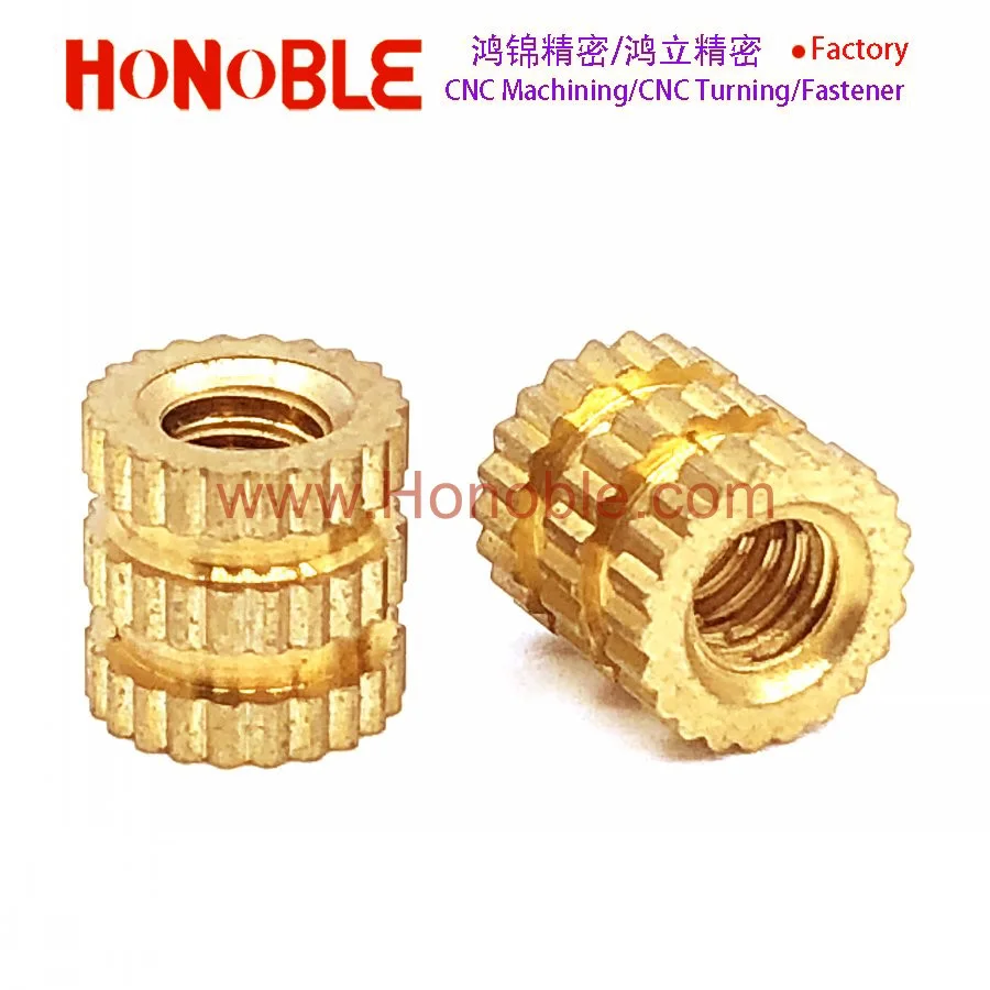 DIN16903 brass knurled threaded insert nuts