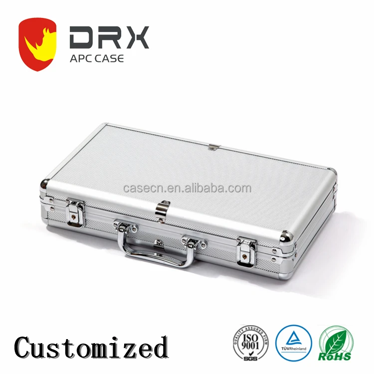 
Durable OEM Factory Silver Custom Aluminium Poker Chip Case 